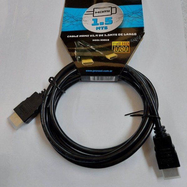 Cable HDMI PRONEXT 1,5MTS