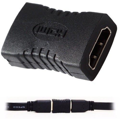Ficha Adaptador Hdmi Hembra/Hembra Prolongador Alargue Empalme