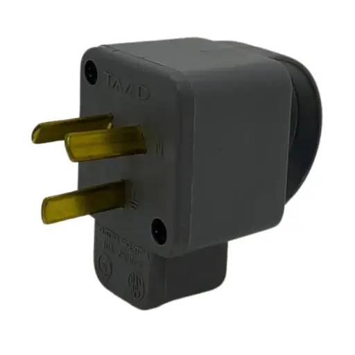 [D-8307.tuc] Ficha reforzada macho Taad 250V 10A gris (D-8307)