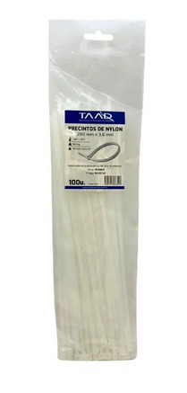 [PI-13200.tuc] Precinto Taad blanco 3.6x250mm (PI-13200)