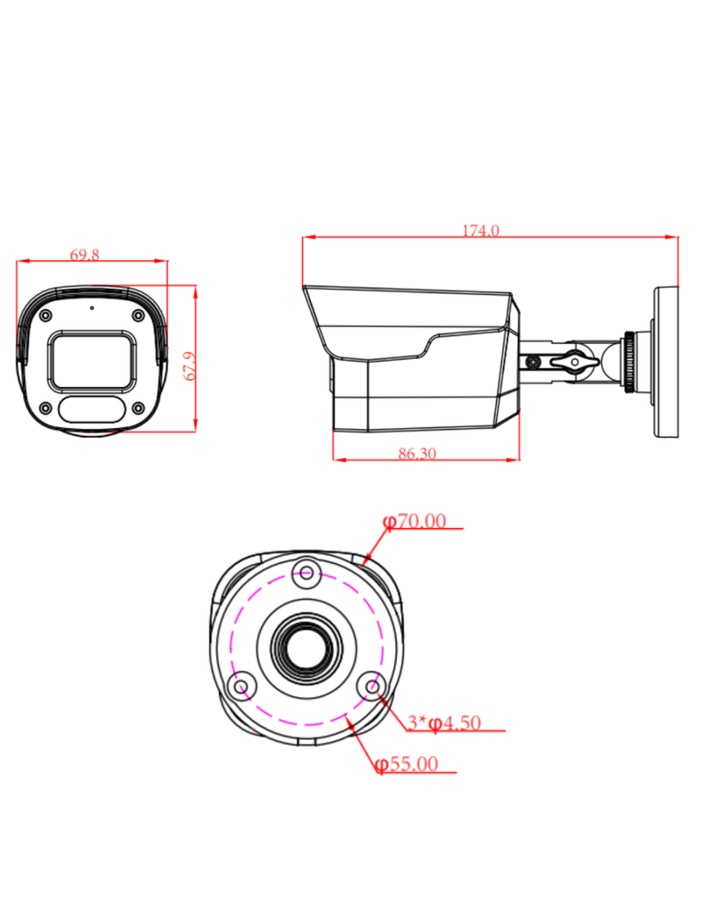 Camara Seguridad Longse 5mp. Bullet Interior Exterior 2.8mm