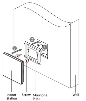 Pantalla interior para videoporteros Hikvision serie IP (DS-KH6110-WE1)