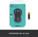 Mouse Logitech inalambrico M185 Gris