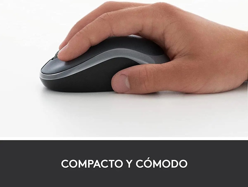 Mouse Logitech inalambrico M185 Gris