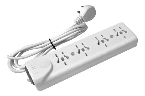 Zapatilla Top 4 tomas con interruptor y cable 1,40mts (J-3199)