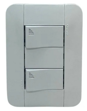 2 interruptores Taad 220V 10A blanco (SE-707)