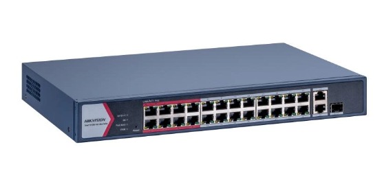 Switch PoE 26 puertos Hikvision DS-3E1326P-EI/M