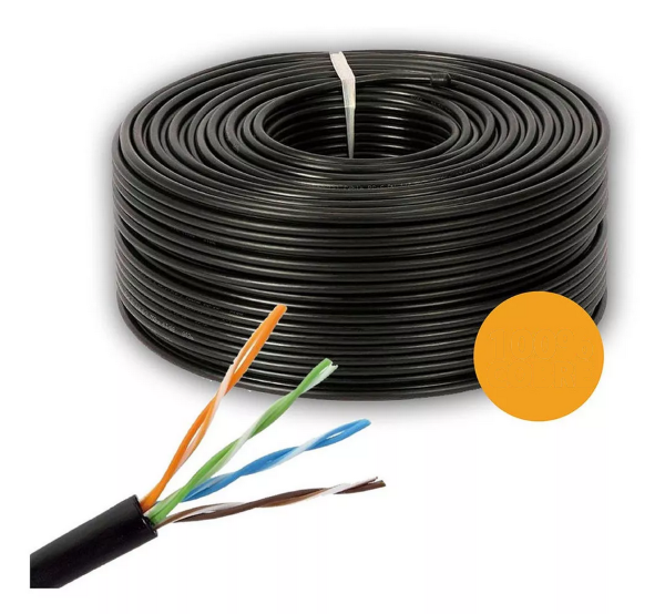 Cable FTP con portante de acero Factory exterior Cat5e x Mt.