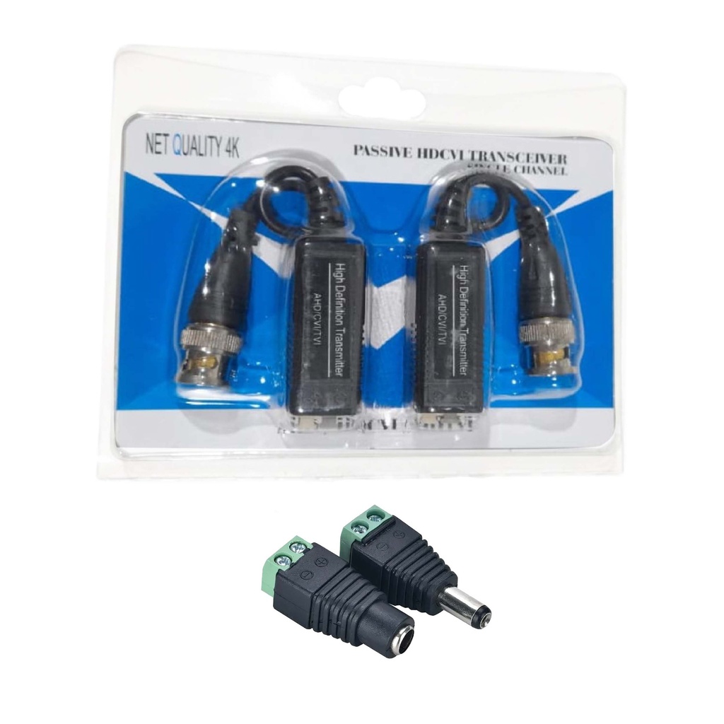 Kit balun + fichas alimentacion con descuento (1 x camara comprada)