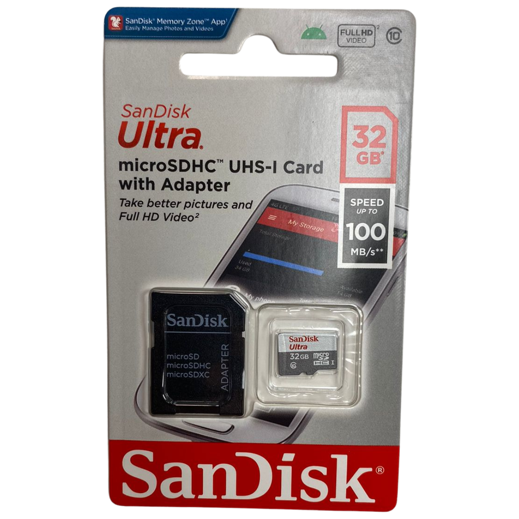 Tarjeta MicroSDXC 32gb SanDisk Ultra UHS-I U1 V10