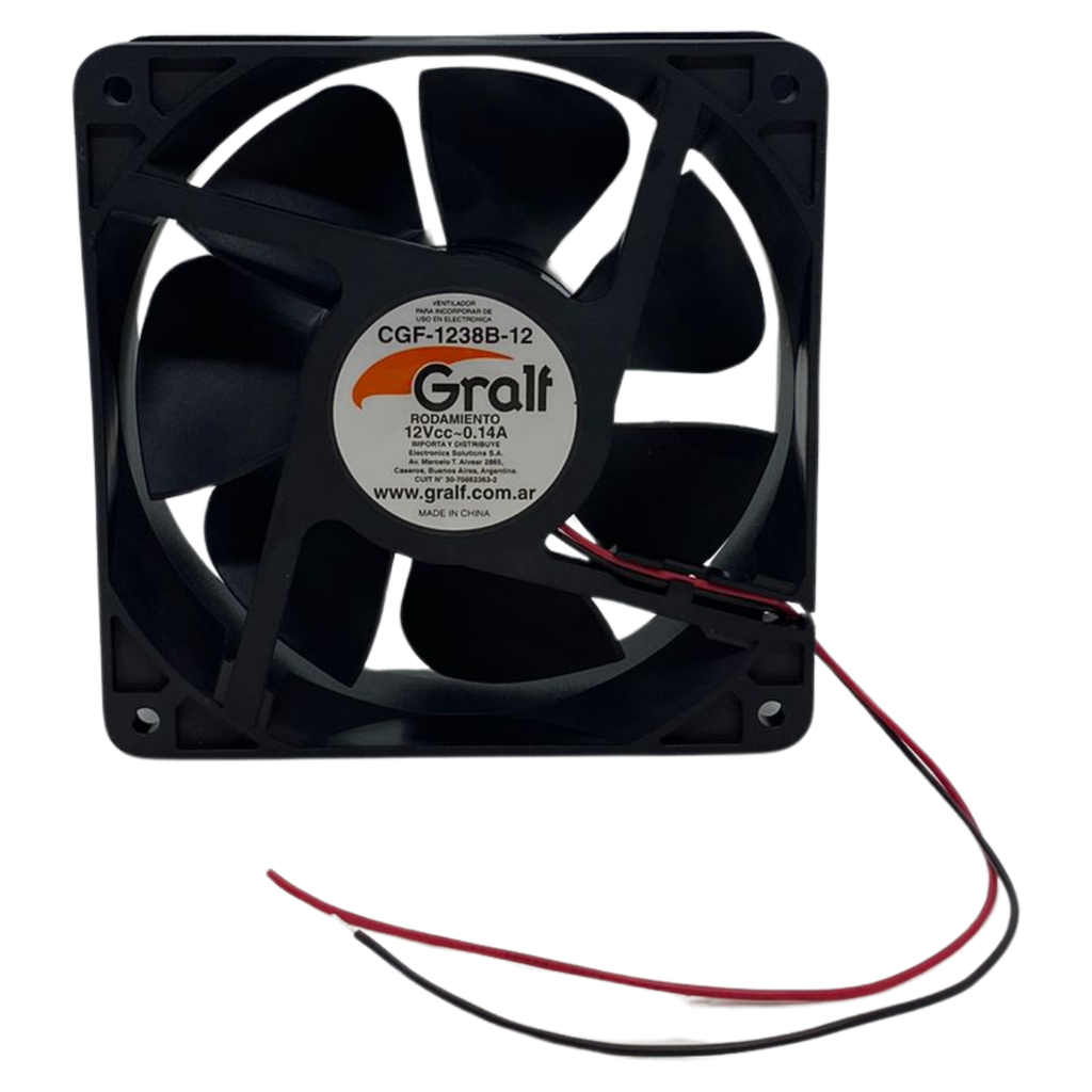 Cooler 12V Gralf 120x120x38mm Ruleman (CGF-1238B-12)