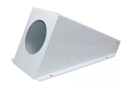 Housing gabinete trapezoidal chico color blanco 24cm x 10cm x 12cm