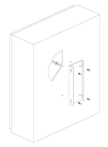 Sobretecho para Gabinete estanco Talemec GE 300 mm ancho x 150 profundidad