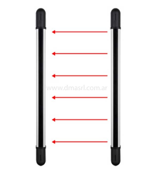 Barrera/cortina infrarroja 4 Haces 10m 73cm