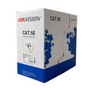 Cable UTP interior Cat5e Hikvision 100% cobre x rollo 100m (DS-1LN5E-E/E)[do]