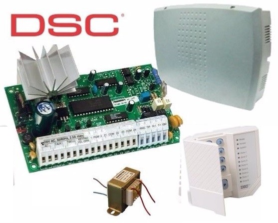 Central DSC-PC585 +Teclado PC1555RKZ + Gabinete + Trafo