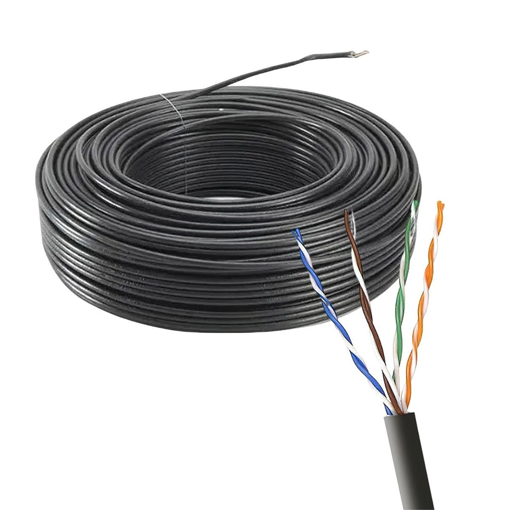 Cable FTP con portante de acero Factory exterior Cat5e x bobina 305 mtrs