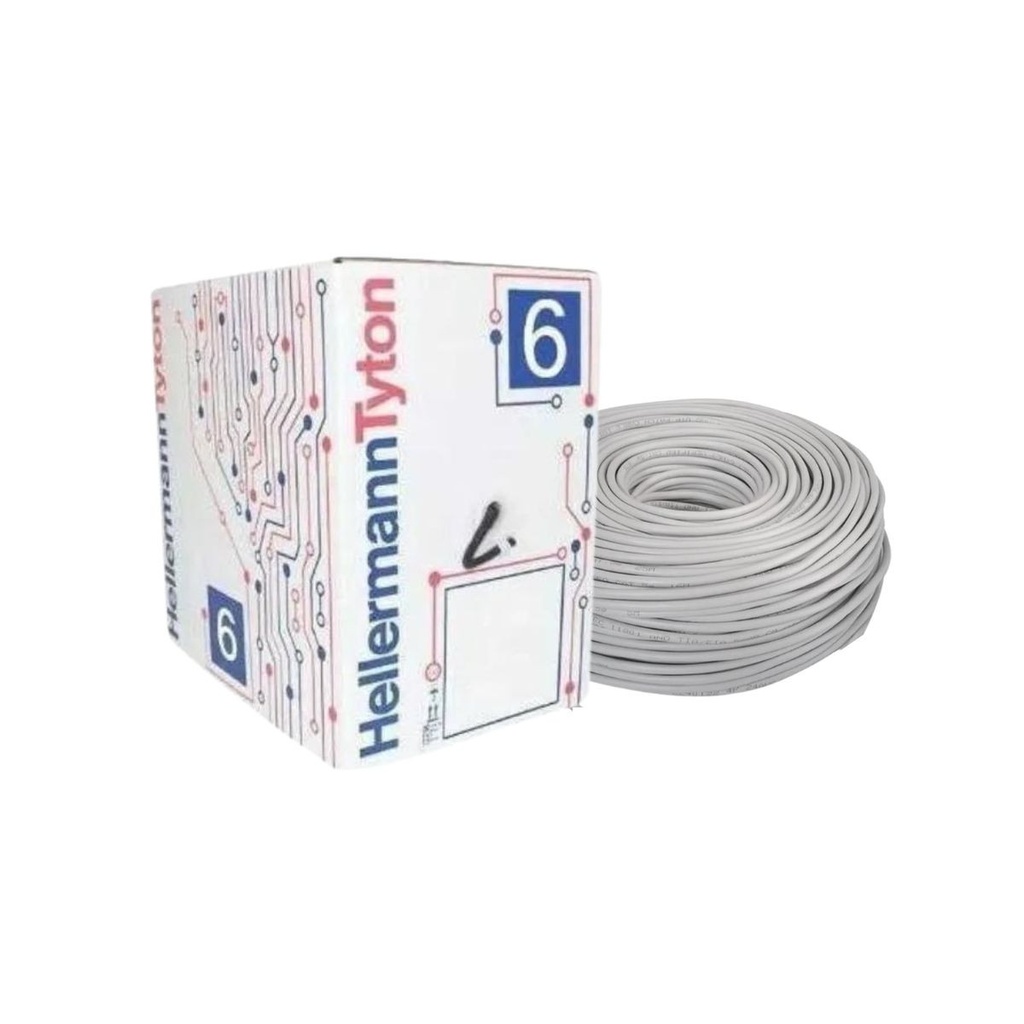 CABLE UTP CAT 6 interior Hellermann Tyton GRIS CAJA 305 Mt.