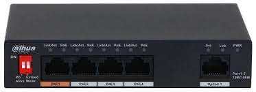 SWITCH POE Dahua 4POE+ 60WATTS DH-PFS3005-4ET-60-V2