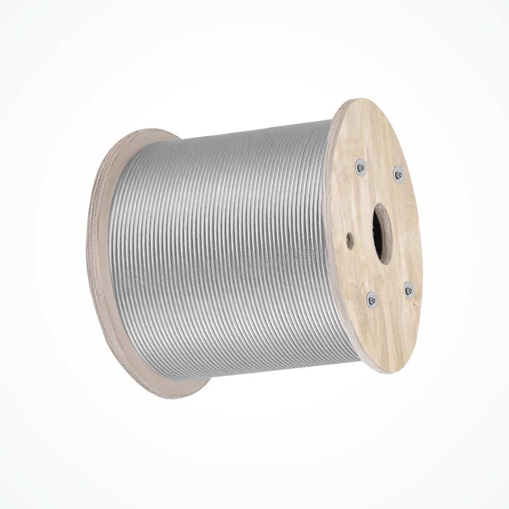 Cable 1.2 mm 1x7 Galvanizado bobina 500mts para cerco electrico