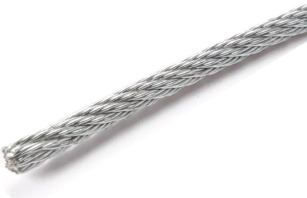 Cable 1.2 mm 1x7 Galvanizado por metro para cerco electrico