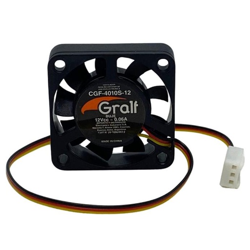 [06512.tuc] Cooler 12v Gralf 40x40x10mm Buje (CGF-4010S-12)