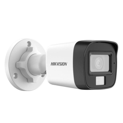 [90910.tuc] Camara bullet Hikvision 2MP IR + luz blanca audio IP67 lente 2.8mm (DS-2CE16D0T-LPFS) 