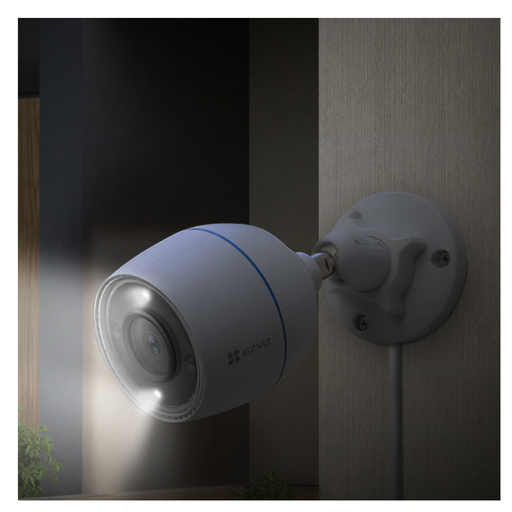 [EZ-H3C-2MP-COLOR.tuc] Camara IP Ezviz H3C WiFi Cableada 2MP Exterior ColorVu IR30m Microfono Defensa MicroSD 512GB 