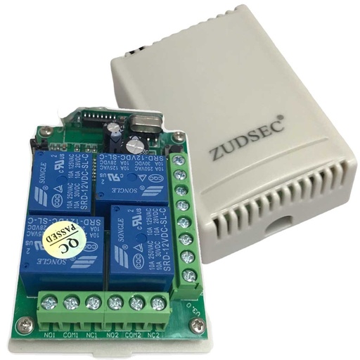 [12063.tuc] ZUDSEC ZDR-104 Receptor universal 4 canales (control remoto)