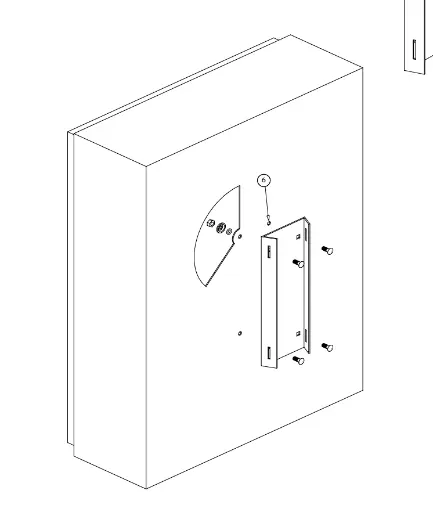 [90134.tuc] Soporte largo fijación a poste para Gabinete GE 600-750