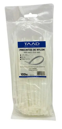 [PI-13000.tuc] Precinto Taad blanco 3.6x150mm (PI-13000)