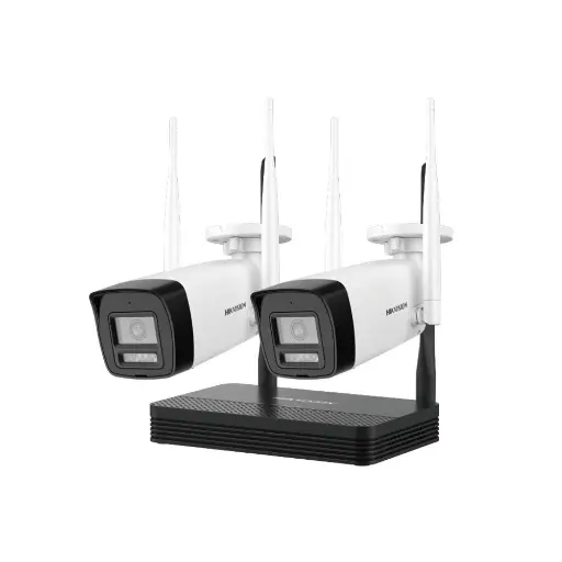 [NKS424W0H.tuc] Kit de Camaras wifi Hikvision EasyLink 4MP 2 Bullet exterior + NVS 4ch (NKS424W0H)