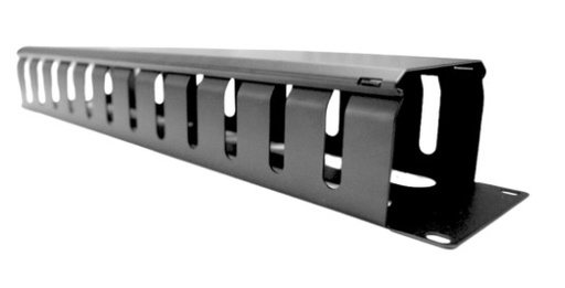 [RV-O-2U-TAP.tuc] Organizador de cable Reguvolt 2U de 5 anillos C/Tapa de metal para rack (RV-O-2U-TAP)