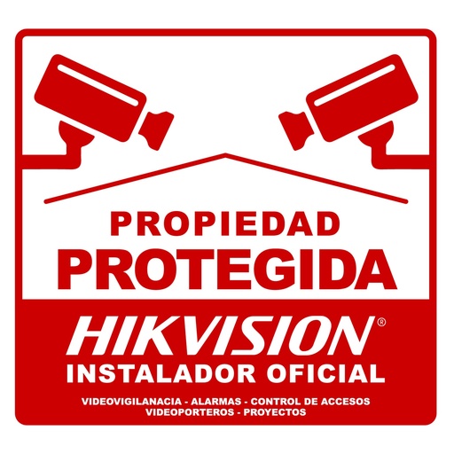 Cartel Propiedad Privada Hikvision