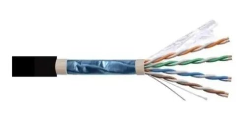 Cable FTP Cat5e Exterior FIRENET doble vaina+pantalla. x Mt