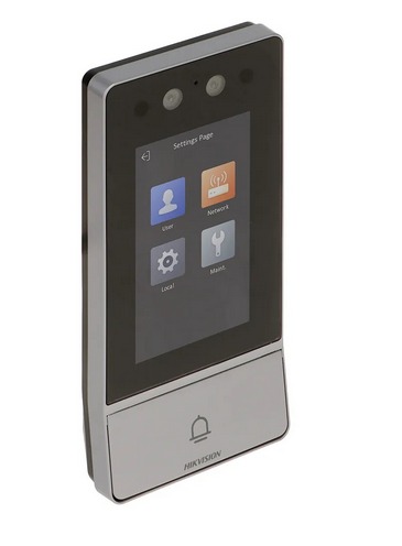 [DS-KV9503-WBE1.tuc] Videoportero multifamiliar IP Hikvision facial/tarjeta/Qr/Pin 10.000 rostros Antivandalico IK08 Exterior IP65 (DS-KV9503-WBE1)