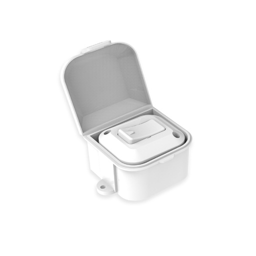 [44160300] Linea exterior capsulada 1 pulsador color blanco (LC-60300)