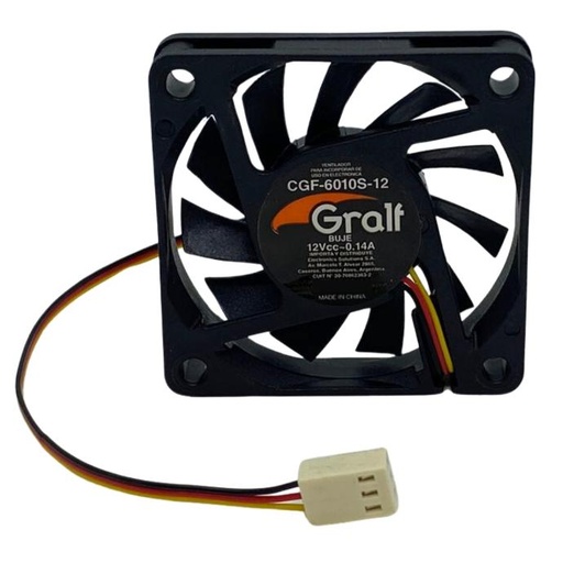 [06515] Cooler 12v Gralf 60x60x10mm Buje (CGF-6010S-12)