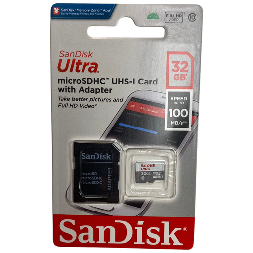 [71032] Tarjeta MicroSDXC 32gb SanDisk Ultra UHS-I U1 V10 (con camara pedir -10%)