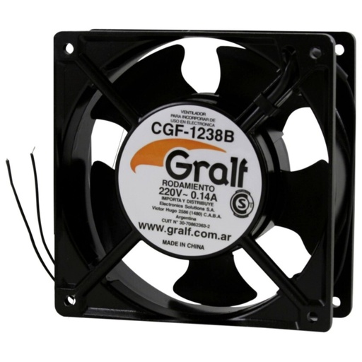 [06518] Cooler 220V Gralf 120x120x38mm Ruleman (CGF-1238B)