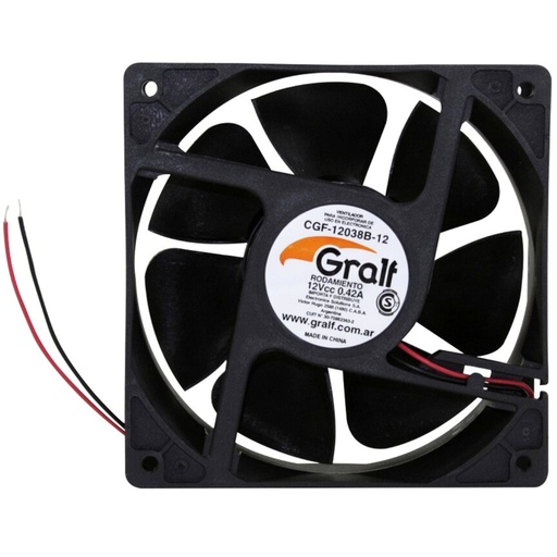 [06517] Cooler 12V Gralf 120x120x38mm Ruleman (CGF-1238B-12)