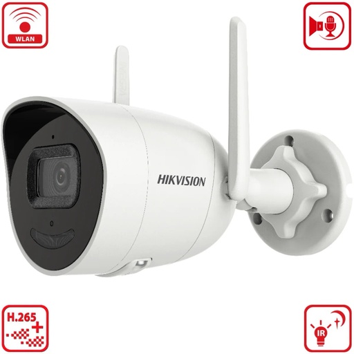 [90918] Camara IP WiFi Hikvision 2MP metalica audio microSD lente 2.8mm (DS-2CD2021G2-IDW)