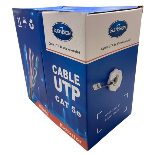 [40502SD] Cable Sudvision UTP CAT. 5e Exterior CCA 0.7 x 305mts