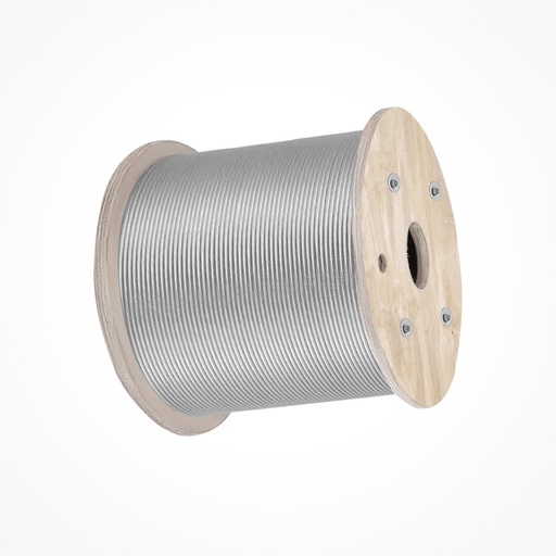 [90839] Cable 1.2 mm 1x7 Galvanizado bobina 500mts para cerco electrico