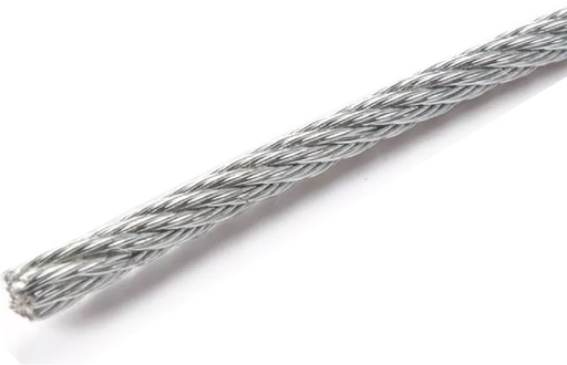 [90839metro] Cable 1.2 mm 1x7 Galvanizado por metro para cerco electrico