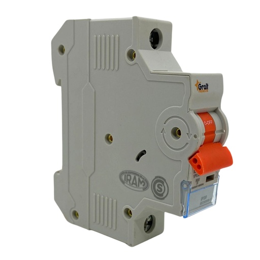 [TG-1P6A6KA] Llave Termica Gralf 1P 6A 6KA Riel Din (EPB-63ME1PC0660) interruptor termomagnetico