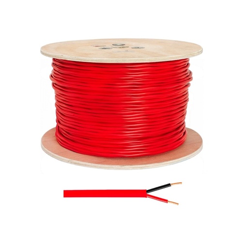 [ac010.bob] Cable Incendio 2x0.81 mm CCA x 305 mtrs