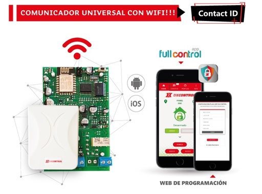 [DX-FULLWIFI] DX FULL WIFI AM comunicador universal wifi/contact id
